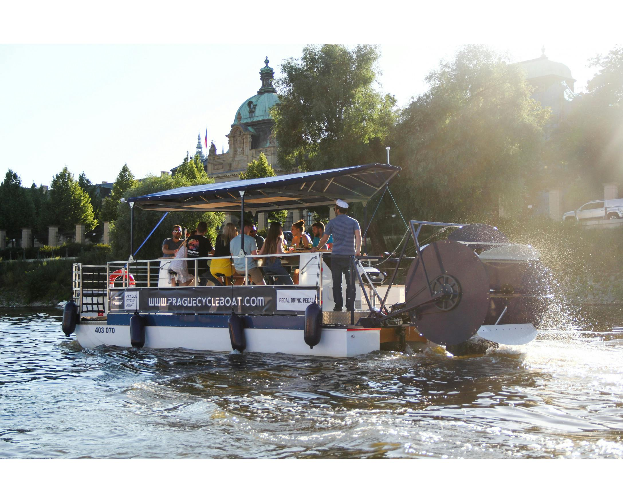 Prague: Cycle Boat Rental with Unlimited Drinks - Photo 1 of 6